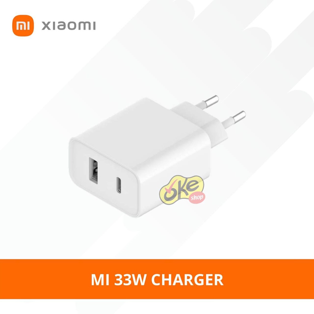 Jual Xiaomi Mi 33W Wall Charger (Type-A + Type-C) | Shopee Indonesia