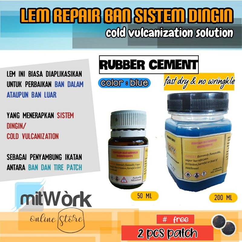 Jual Rubber cement lem perekat tambal ban tip top Shopee Indonesia