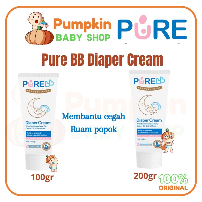 Jual PURE BB Diaper Cream 100gr / 200gr Shopee Indonesia