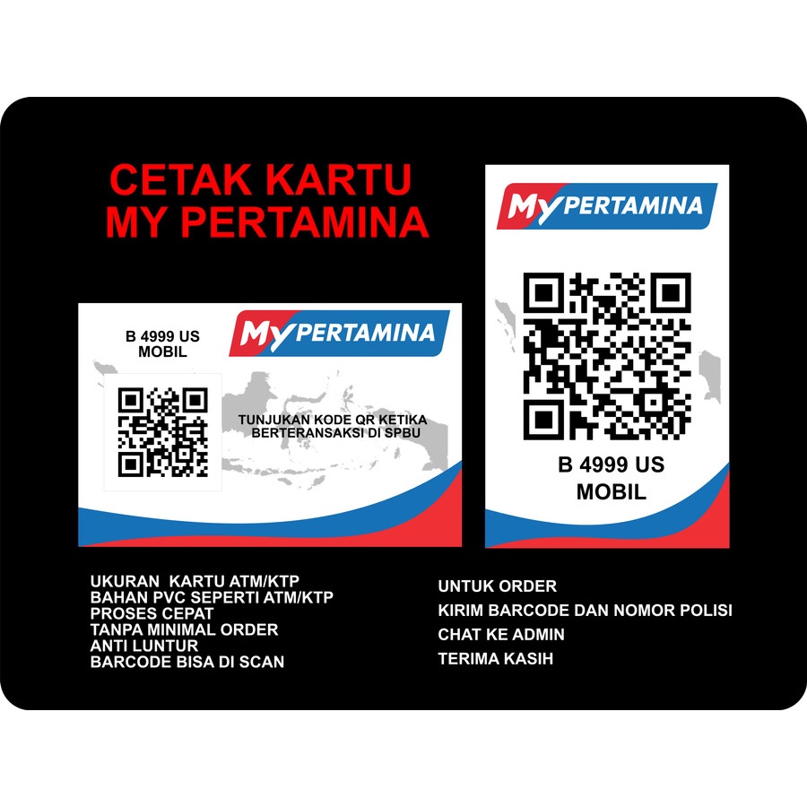 Jual CETAK BARCODE MY PERTAMINA KE KARTU Shopee Indonesia
