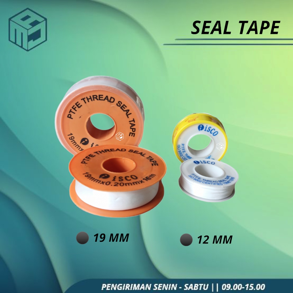 Jual SEAL TAPE / SEALTAPE / SILTIP / ISOLASI KRAN AIR 19MM DAN 12MM