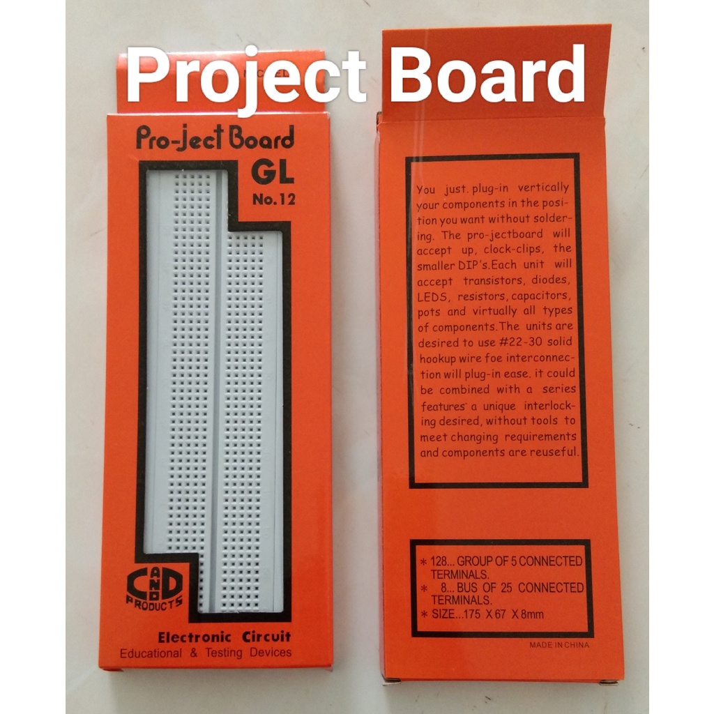 Jual Projectboard Project Board Papan Modul GL-12 GL12 GL no. 12 bread ...