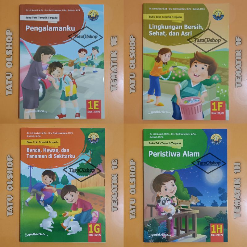 Jual Buku Tematik Terpadu SD Kelas 1 Jilid 1e 1f 1g 1h Kurikulum 2013 ...