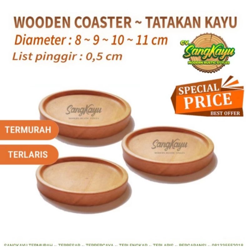 Jual Tatakan Gelas Kayu Wood Coaster Tatakan Cangkir Kopi Kayu Unik Shopee Indonesia 6555