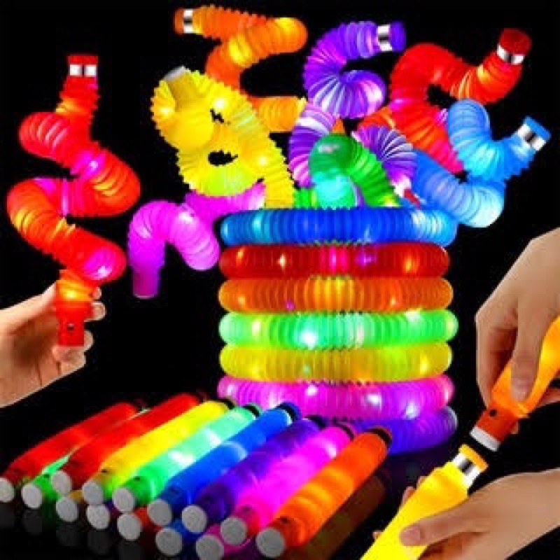Jual Mainan Viral CEV Light Up Pop Tubes LED Pipes Mainan Lampu Stick ...