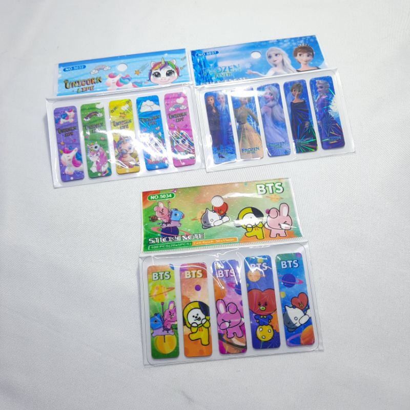 Jual Pembatas Buku Isi 100 Pcs Penanda Buku Karakter | Shopee Indonesia