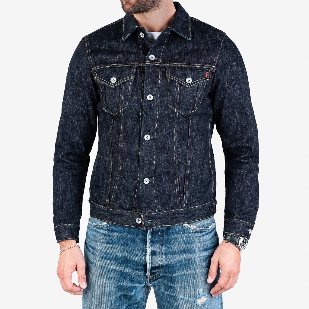 Jual Iron Heart 16oz Slubby Indigo Selvage Denim Type III Jacket ...