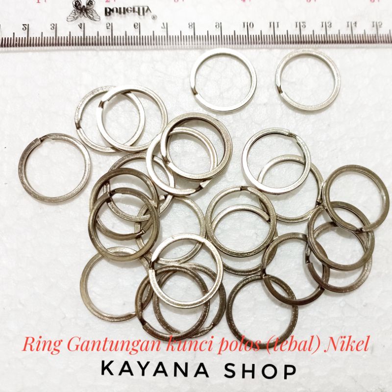 Jual Ring ganci polos tebal dan gantungan kunci (Nikel) | Shopee Indonesia