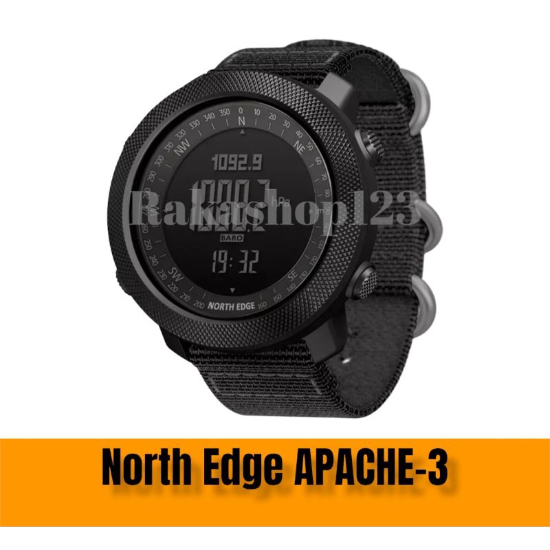Jual North Edge APACHE 3 Original watch, Altimeter, Barometer, Compass ...