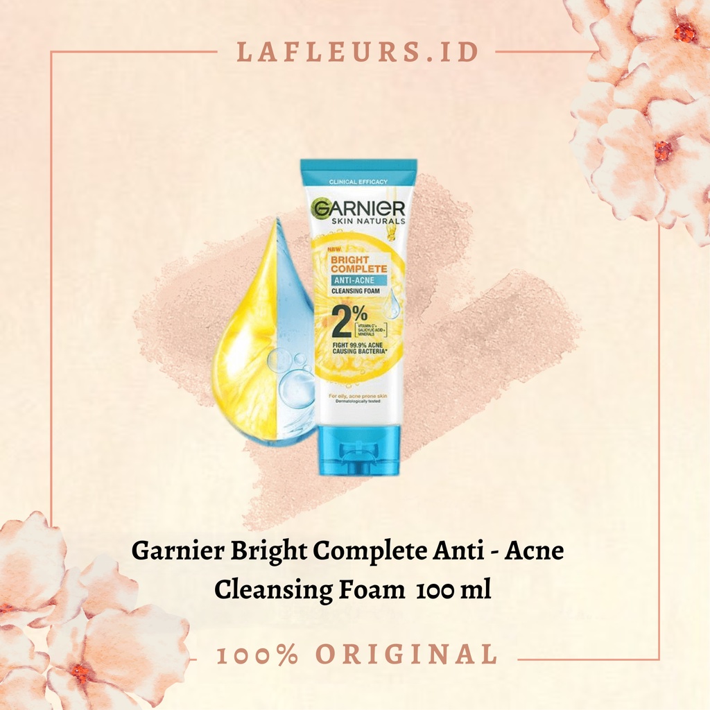 Jual Garnier Bright Complete 3in1 Anti Acne Facial Wash Skin Care