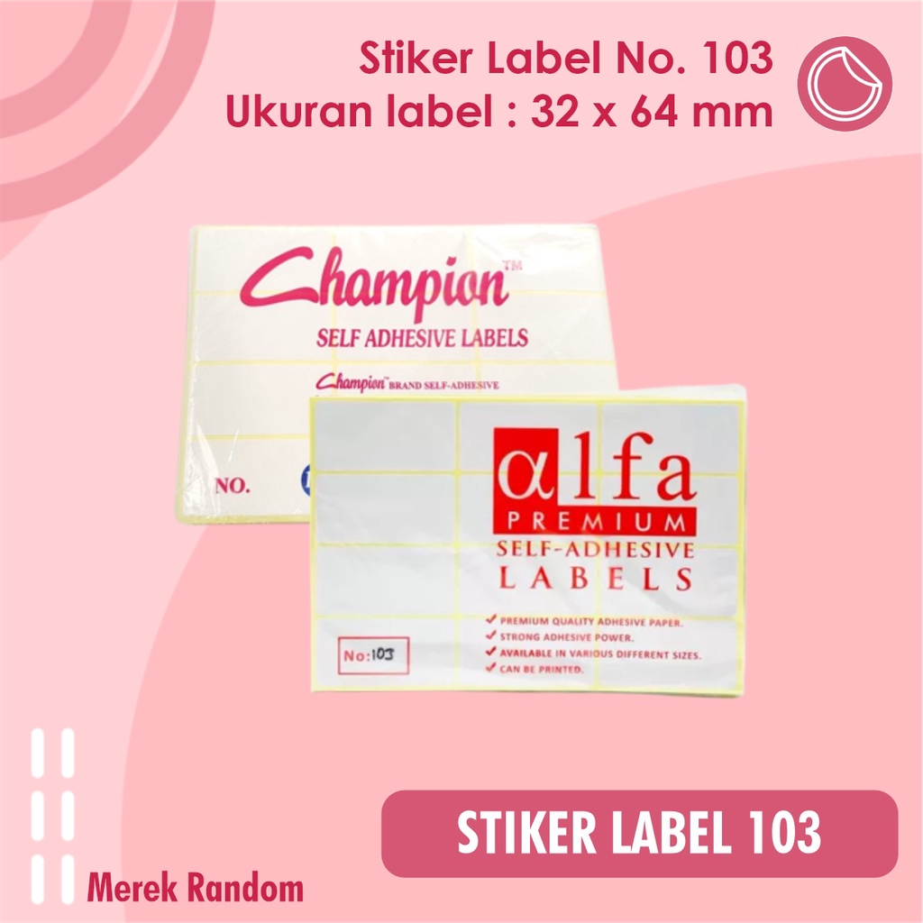 Jual Label Stiker 103 | Label Undangan, Label Nama | Shopee Indonesia