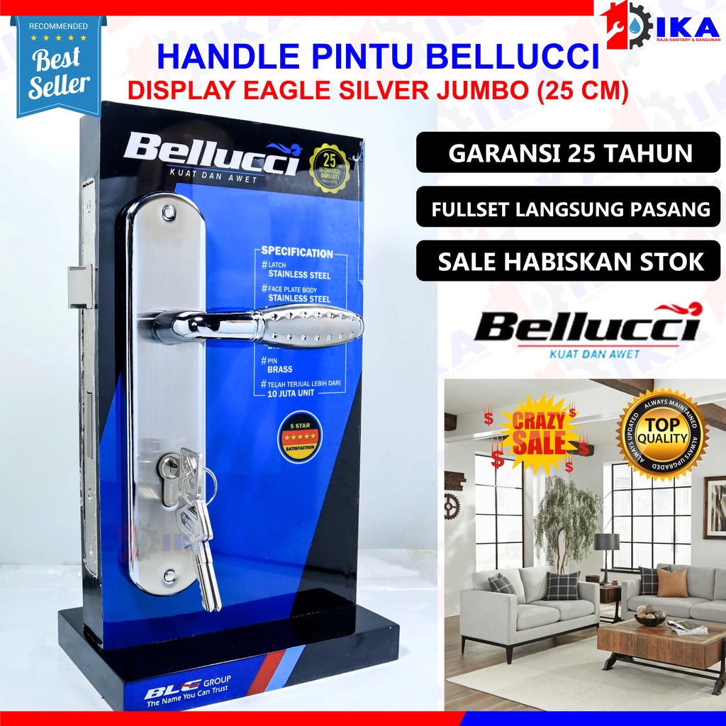 Jual Kunci Pintu Besar Bellucci Eagle NP Bekas Display Handle Besar ...