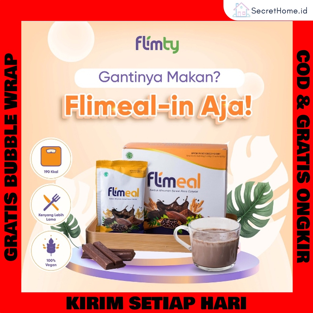 Jual Flimeal Flimty Meal Replacement Rasa Coklat By Flimty 1 Box Isi