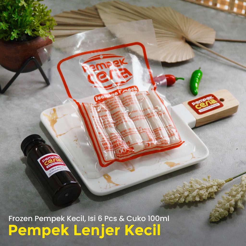 Jual Pempek Lenjer Kecil Isi 6 pcs ( Frozen/Vacuum ) Pempek Ceria ...