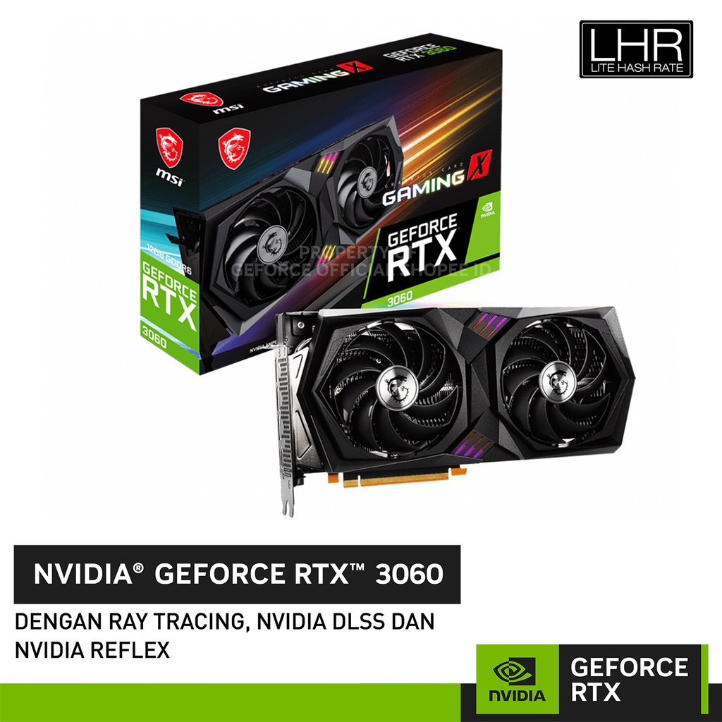 Jual MSI GeForce RTX 3060 GAMING X | 12GB GDDR6 | Shopee Indonesia