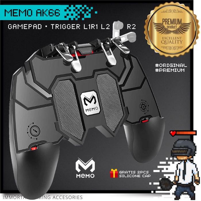 Jual [IM] MEMO AK66 Mobile Gamepad Trigger L1R1 L2R2 Joystick Stick ...