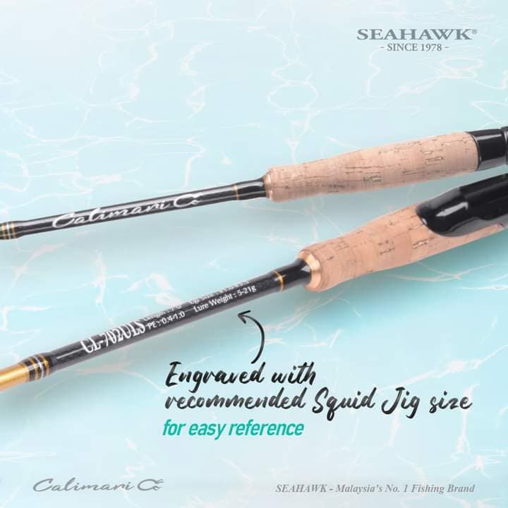 Jual SEAHAWK Joran Spinning Calimari C Special Eging | Shopee Indonesia
