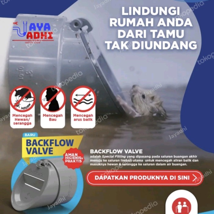 Jual PVC Backflow Valve 4