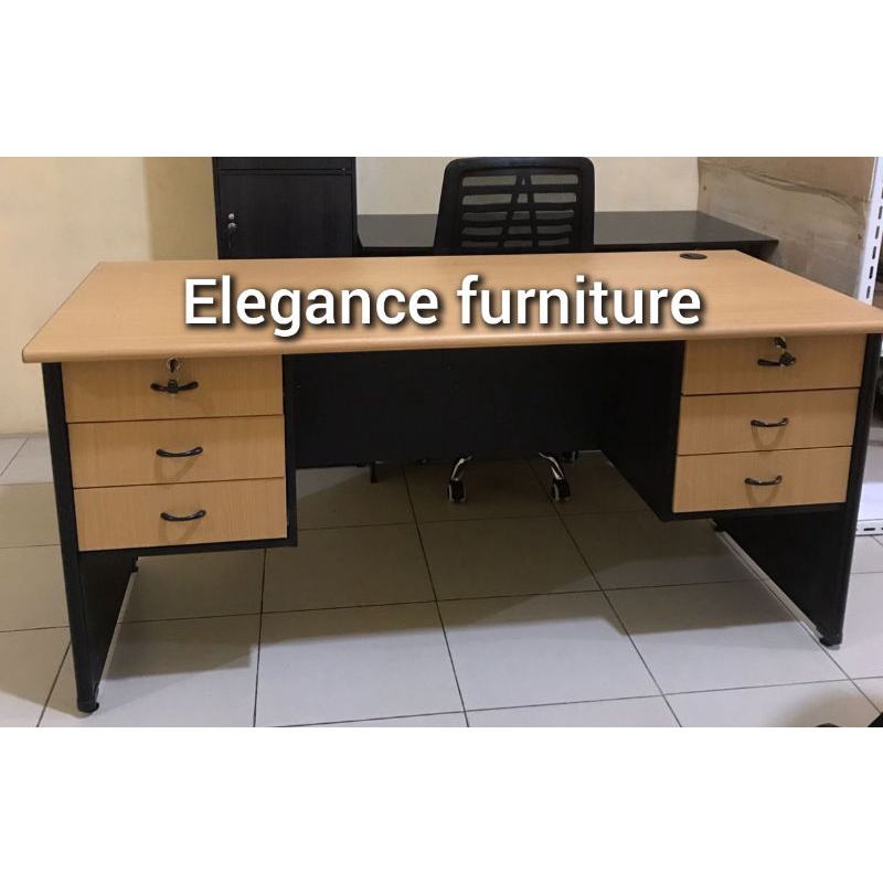 Jual Meja kantor / Meja kerja full laci PEKANBARU saja | Shopee Indonesia
