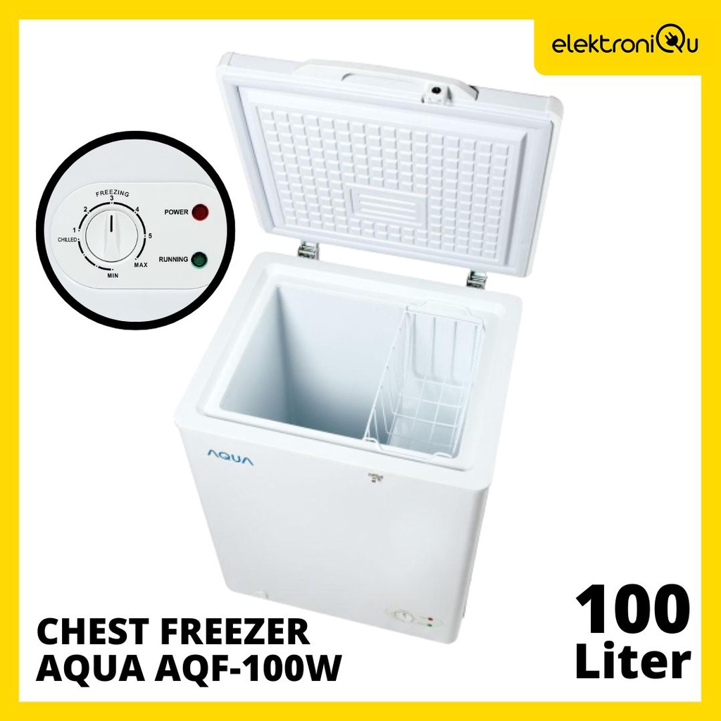 Jual CHEST FREEZER AQUA AQF100W 100 LITER Shopee Indonesia