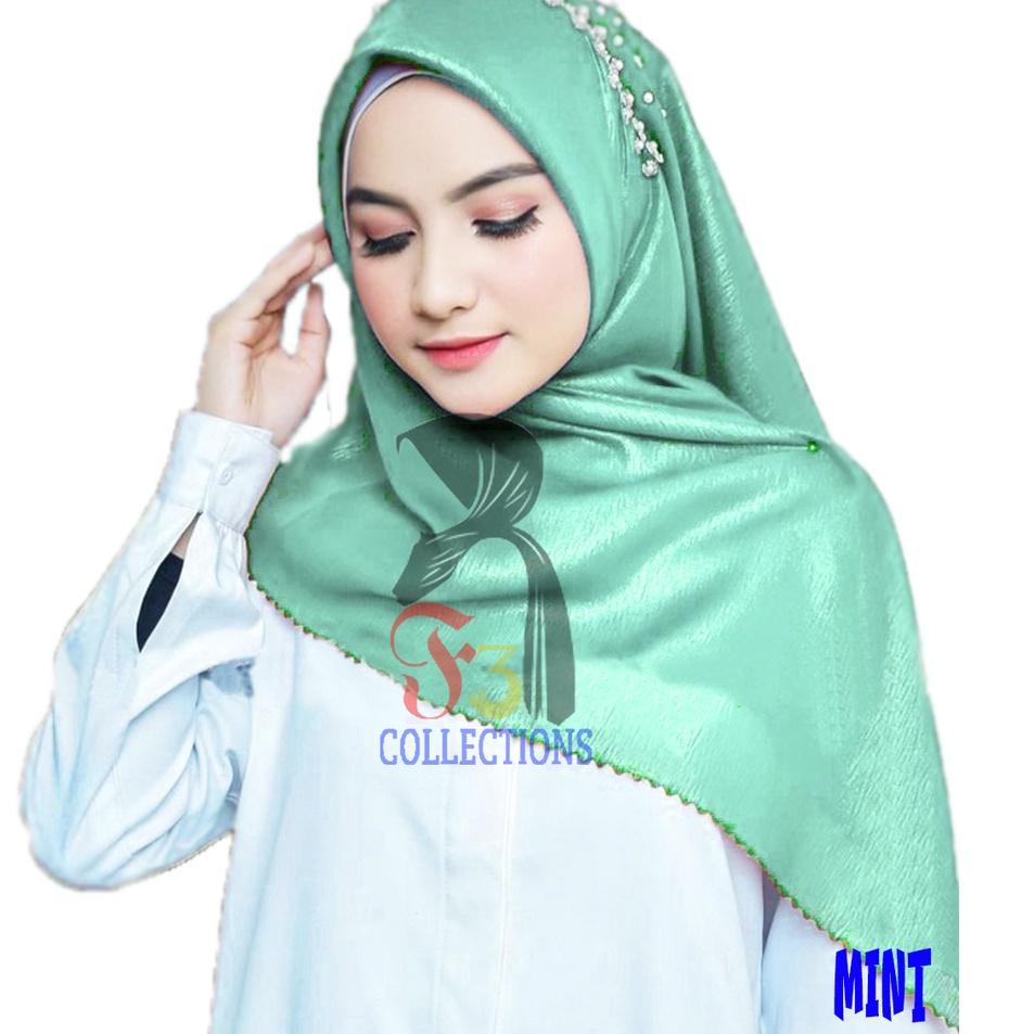 Jual Model Terkini 0i97r Hijab Segi Empat Shinar Payet Mutiara Hijab Shinar Laser Hijab 2610