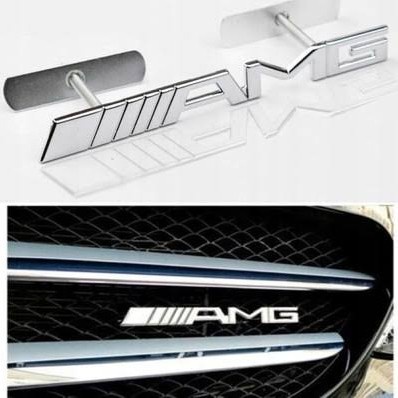 Jual AMG Logo Emblem Grill Mercedes Benz Universal Bahan Metal ...