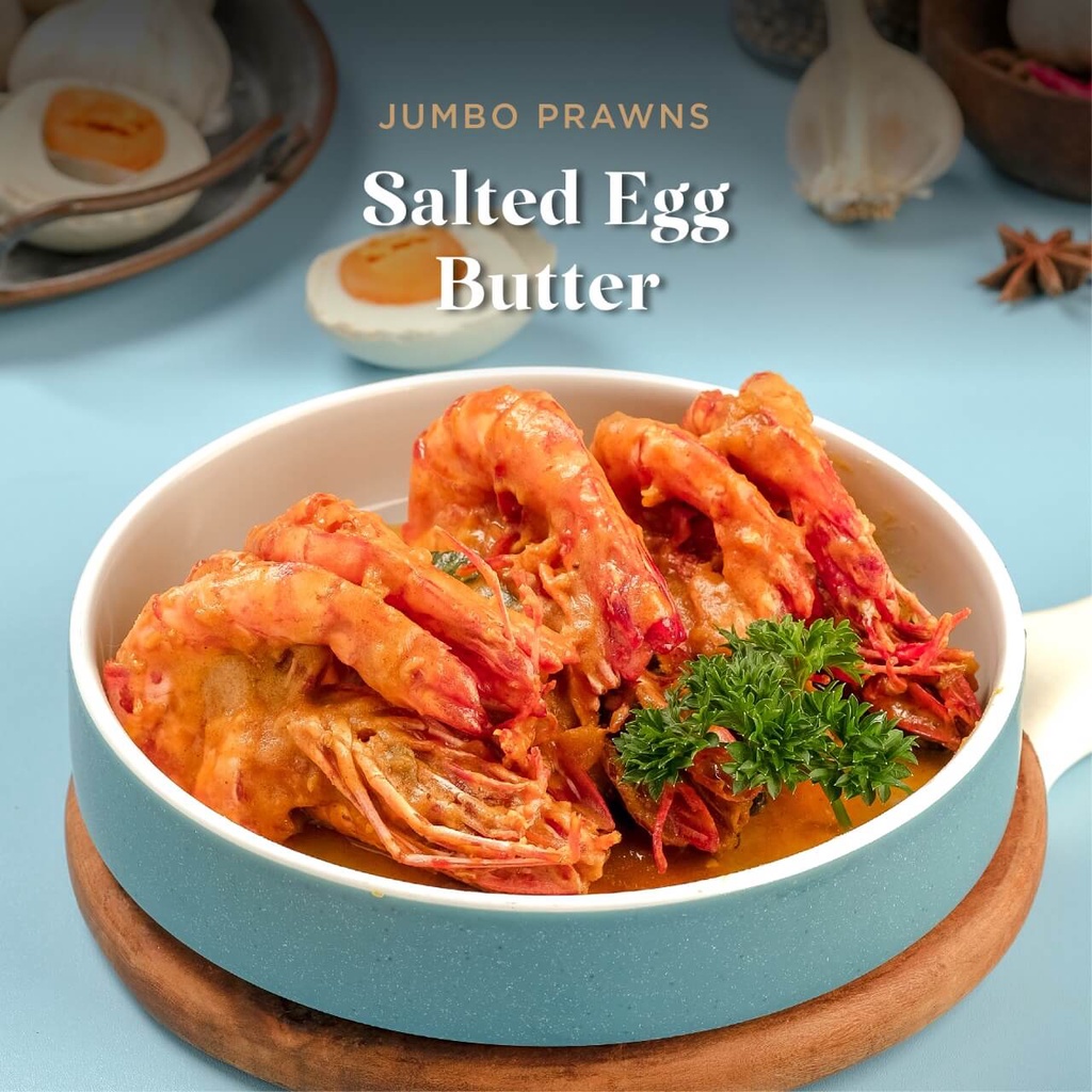 Jual Crab & Butter Salted Egg Butter Jumbo King Prawn (Udang Jumbo