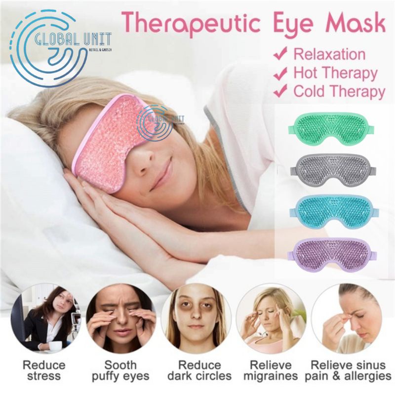 Jual Hot & Cold Gel Beads Eye Mask - Penutup Mata Kompres Mata Terapi ...