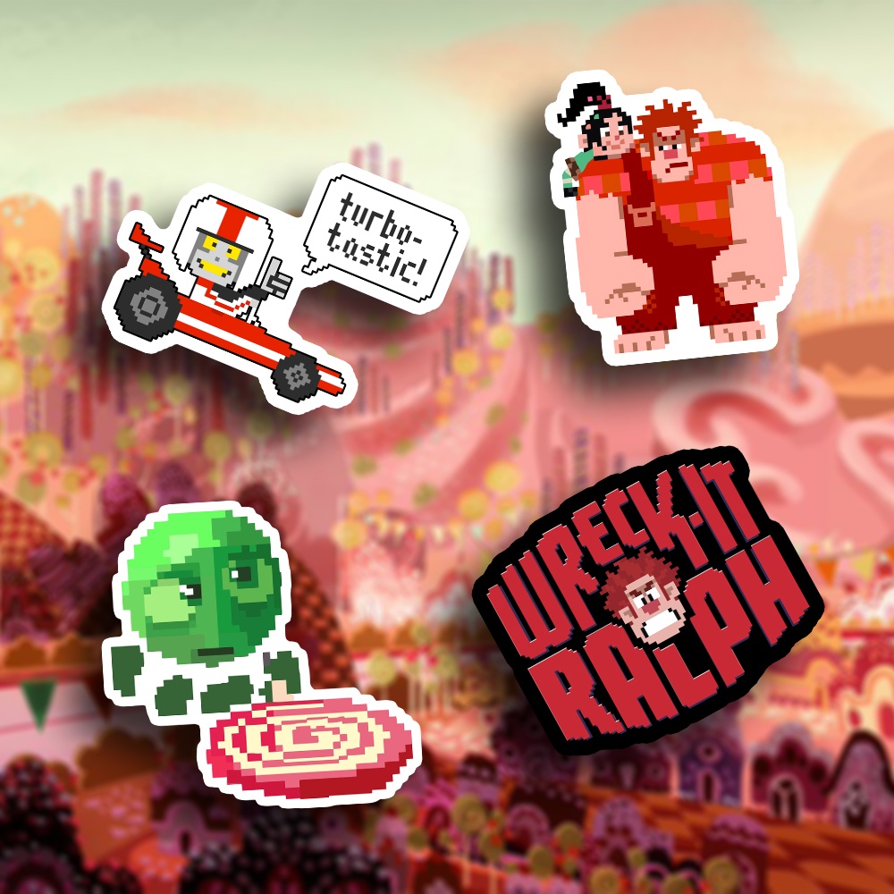 Jual Wreck It Ralph Stiker Set Movie Stickers | Shopee Indonesia