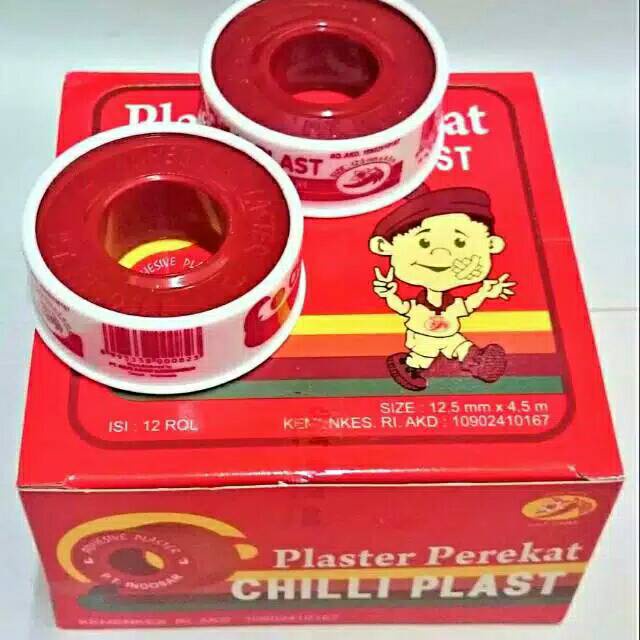 Jual Chili Plast | Plester Perekat Roll 1,25 cm x 4,5 m | Plester Kain ...