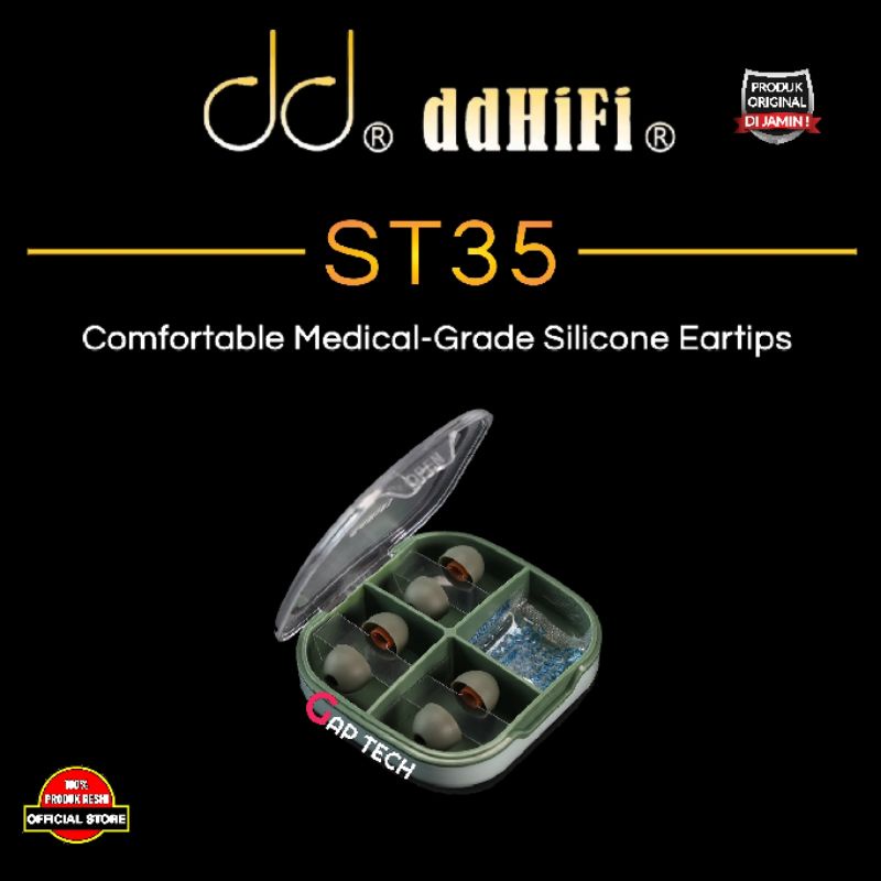 Jual dd DDHIFI ST35 / ST 35 Comfortable Medical-Grade Silicone Eartips ...
