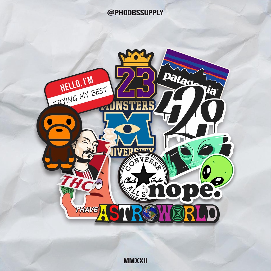Jual Sticker Random Pack vol 3 Premium Anti Air | Shopee Indonesia
