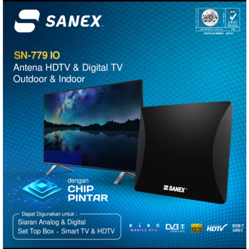 Jual Sanex Antena Digital SN 779 Indoor Outdoor HDTV DVBT Analog ...