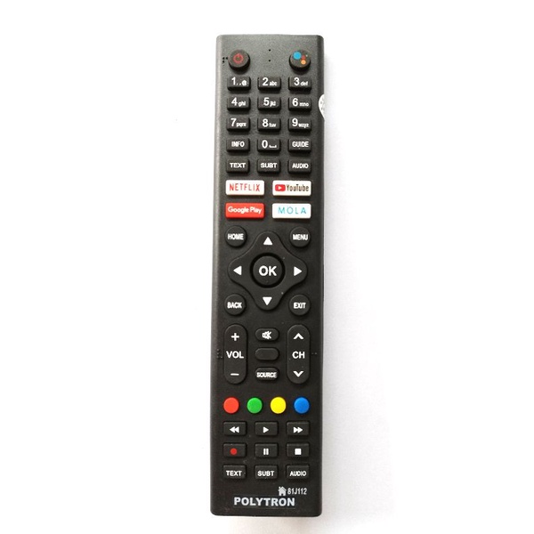 Jual REMOT REMOTE POLYTRON SMART TV 81J112 ANDROID LED PLD 32BAG9953 ...