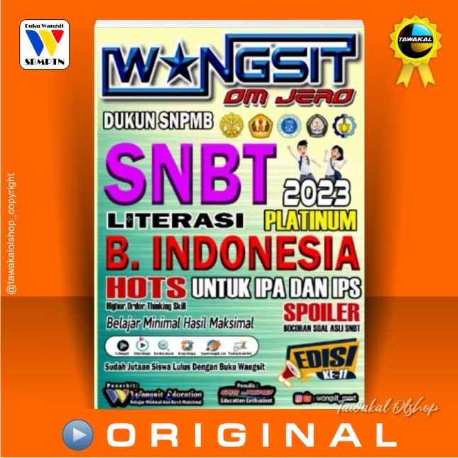 Jual Buku Wangsit SNBT 2023 / Buku Wangsit UTBK SNBT TPS LITERASI ...