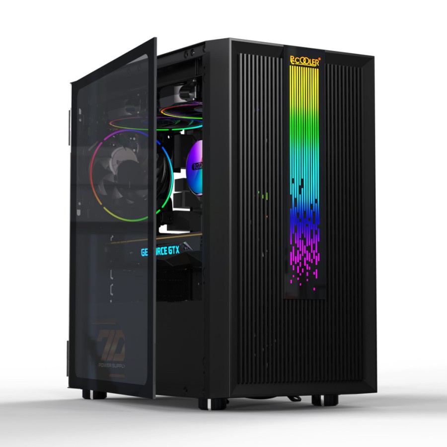 Jual Pccooler Platinum Lm Mesh Rgb Case Matx Itx Pc Shopee Indonesia