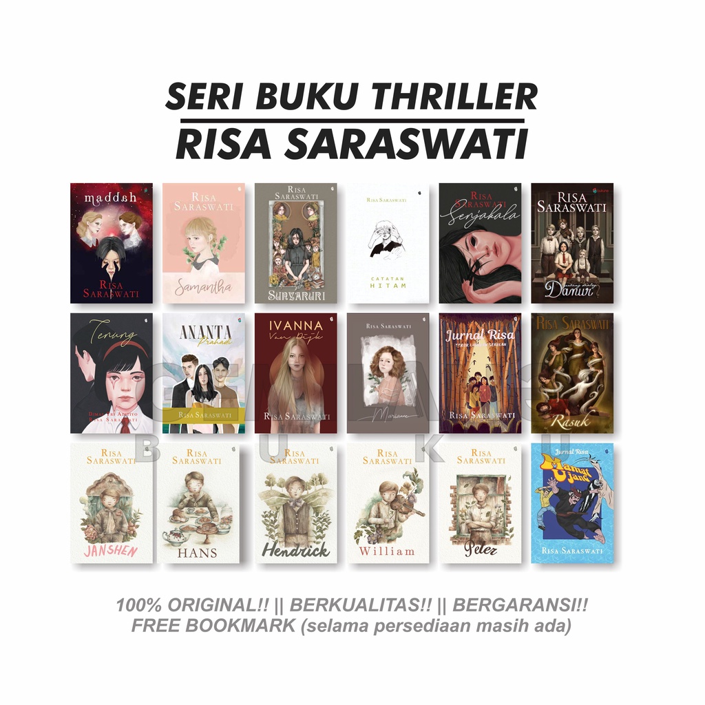 Jual Best Seller Seri Buku Risa Saraswati Gerbang Dialog Danur Hans Hendrick William 