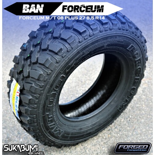 Jual Ban Mobil Pacul Ring 14 Tubles Ukuran 27 8,5 R14 Merk Forceum Type ...