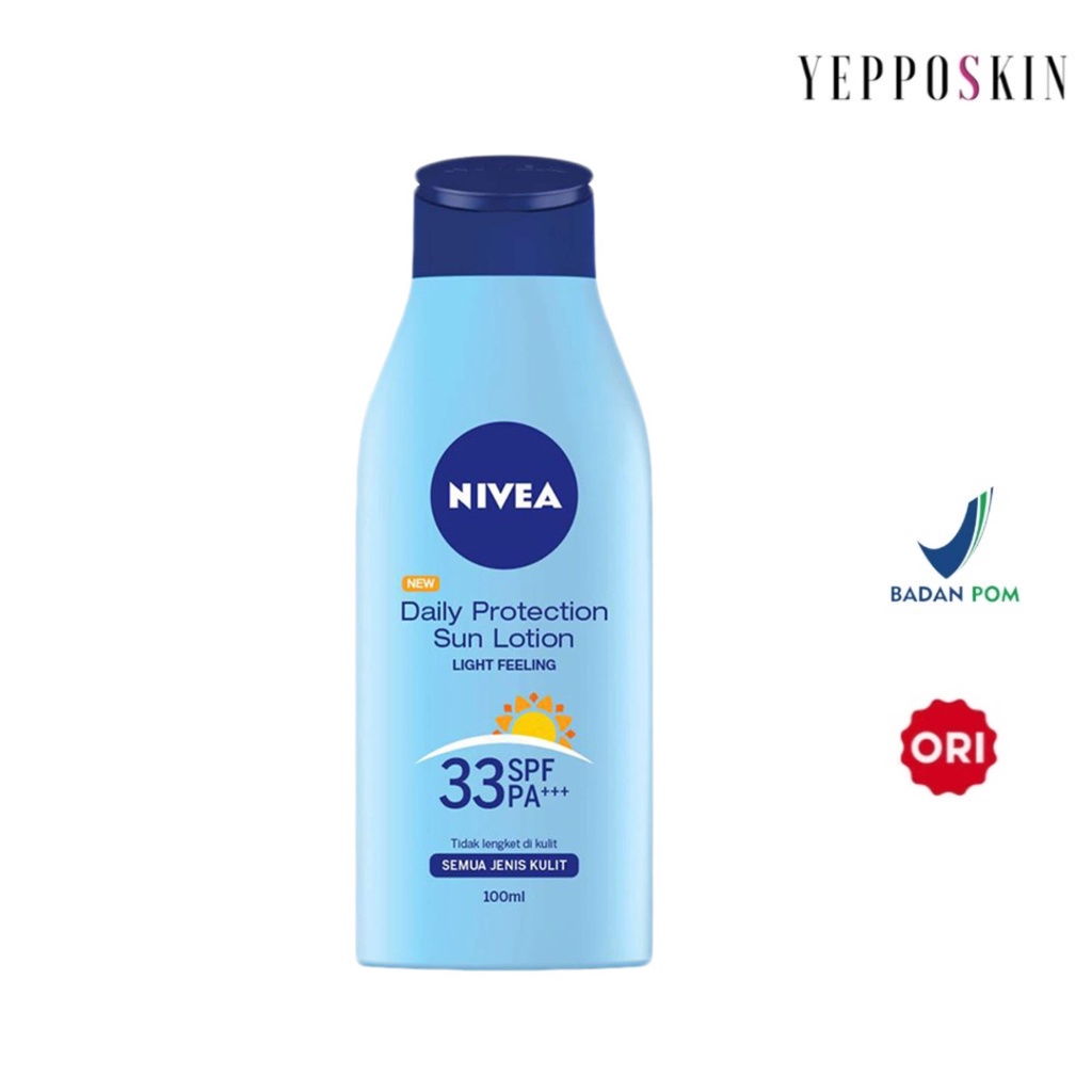 Jual NIVEA Body Lotion Daily Protection Sun Lotion SPF33 PA+++ 100ml