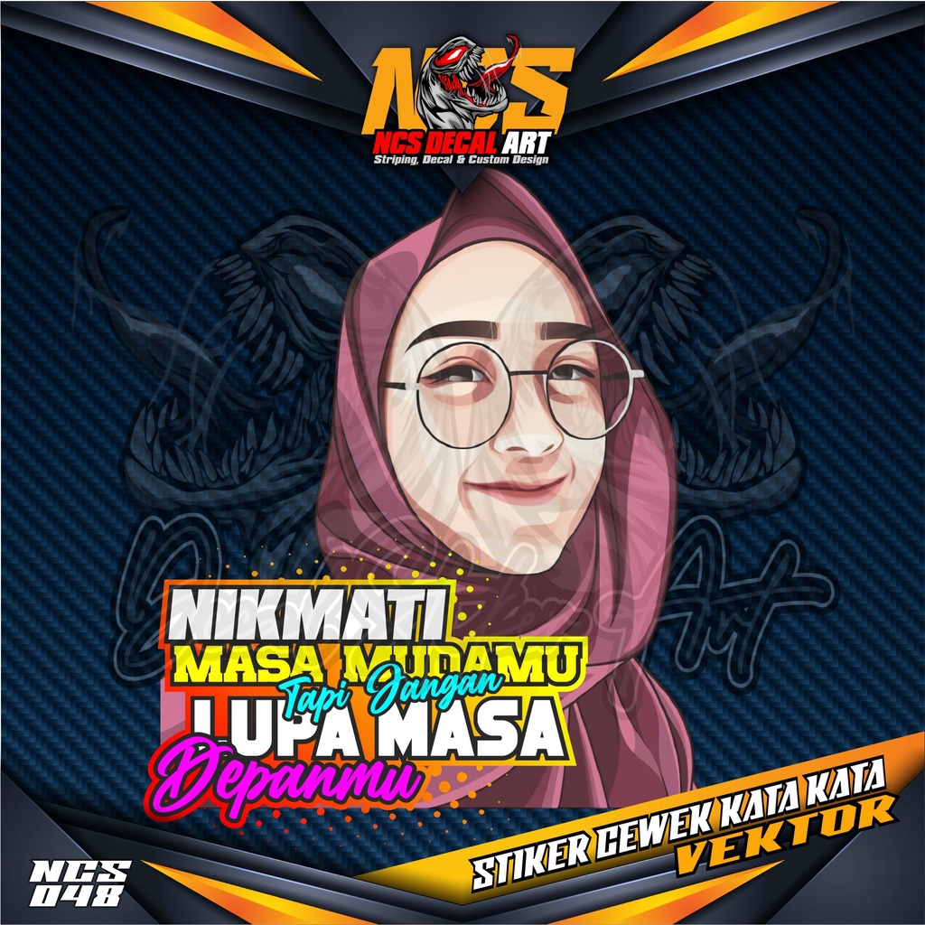 Jual Stiker decal motor - sticker mobil variasi cewek keren - Sticker ...