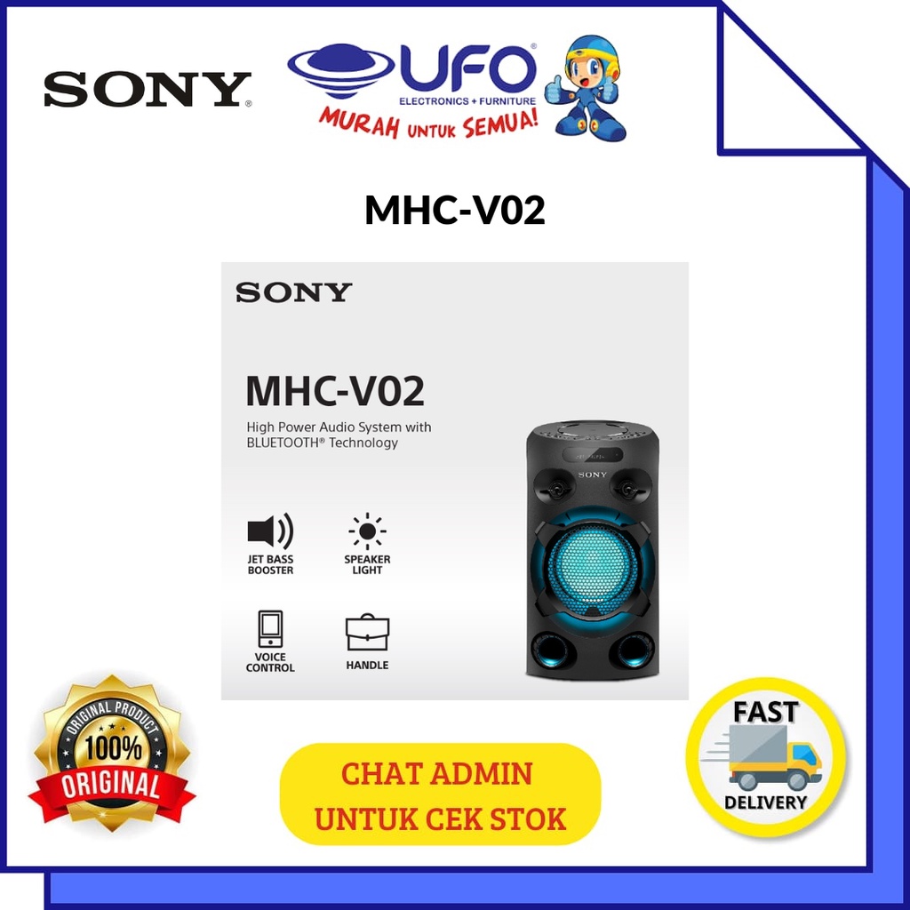 Jual SONY MHCV02 SPEAKER BLUETOOTH FREE MICROPHONE Shopee Indonesia