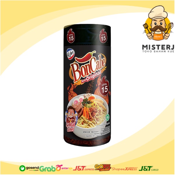 Jual Kobe Bon Cabe Rasa Original Level 15 | Cabai Bubuk Tabur | 45 Gram ...