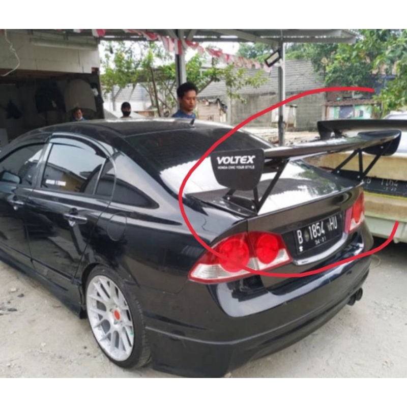 Jual wings voltex spoiler voltex universal breket kaki besi | Shopee ...