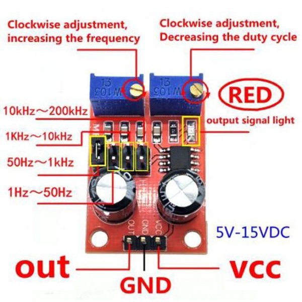 Jual NE555 Ne 555 Signal Generator Pulse Adjustable Module | Shopee ...