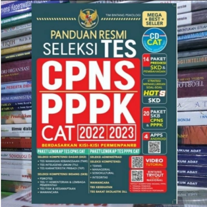 Jual Buku Panduan Resmi Seleksi Tes Cpns And Pppk 2022 2023 Cd Shopee