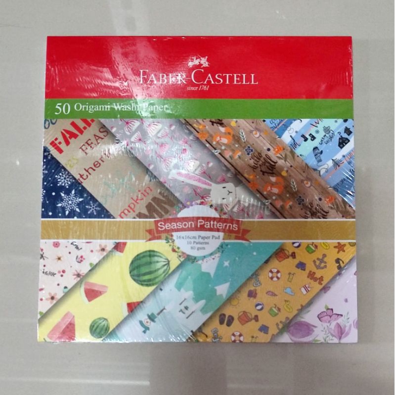 Jual Kertas Lipat Origami Motif X Faber Castell Lembar