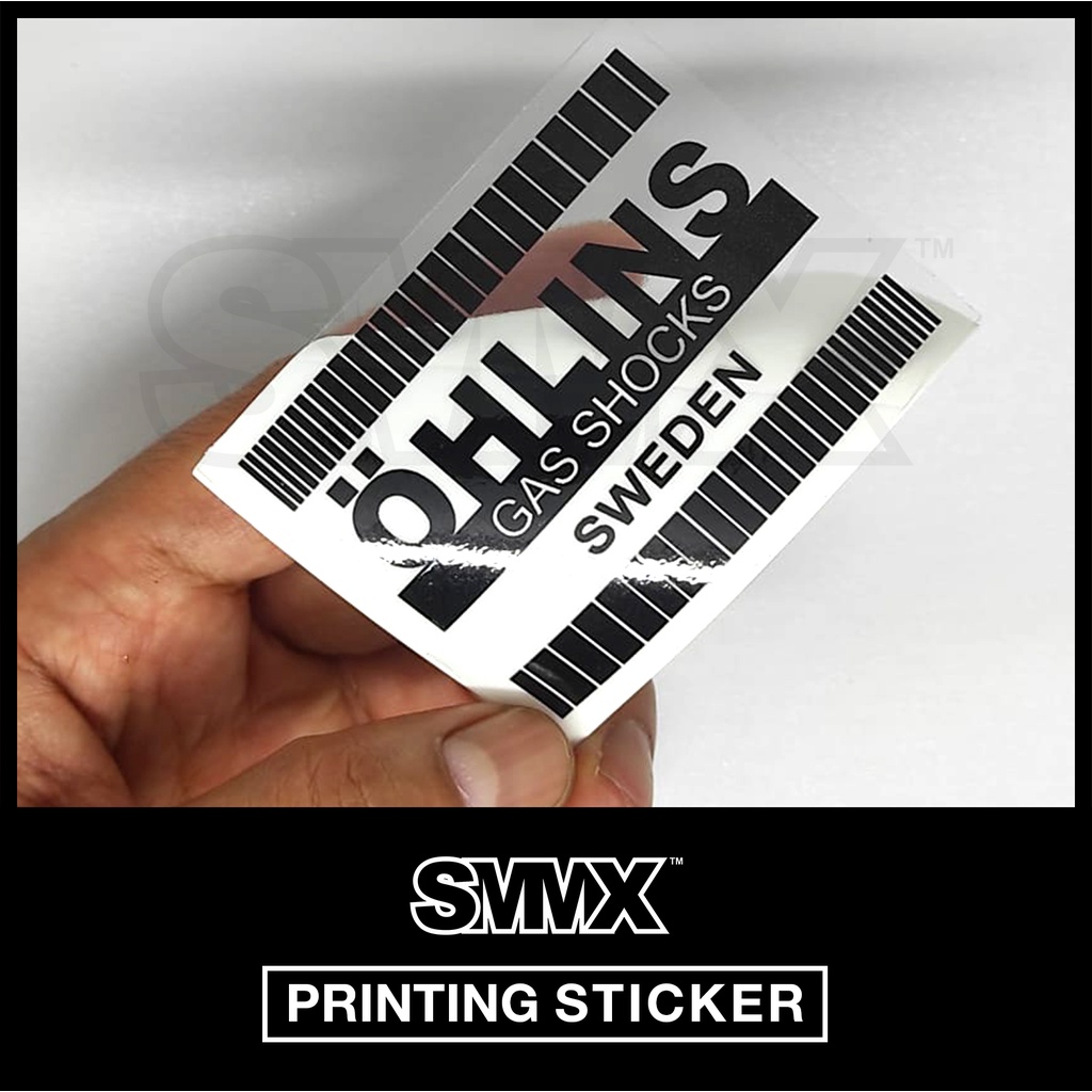 Jual Sticker stiker shock tabung Ohlins Vintage Retro Transparan ...
