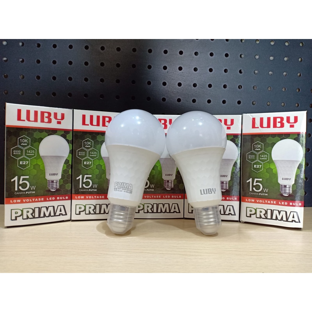 Jual Lampu Led LUBY PRIMA 15W Bohlam Led Bulb Cahaya Putih 15 Watt ...