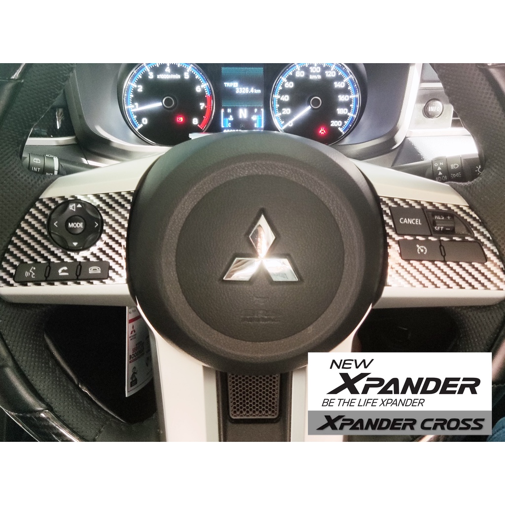 Jual Sticker Setir Steer New Xpander / New Xpander Cross - Motif Carbon ...