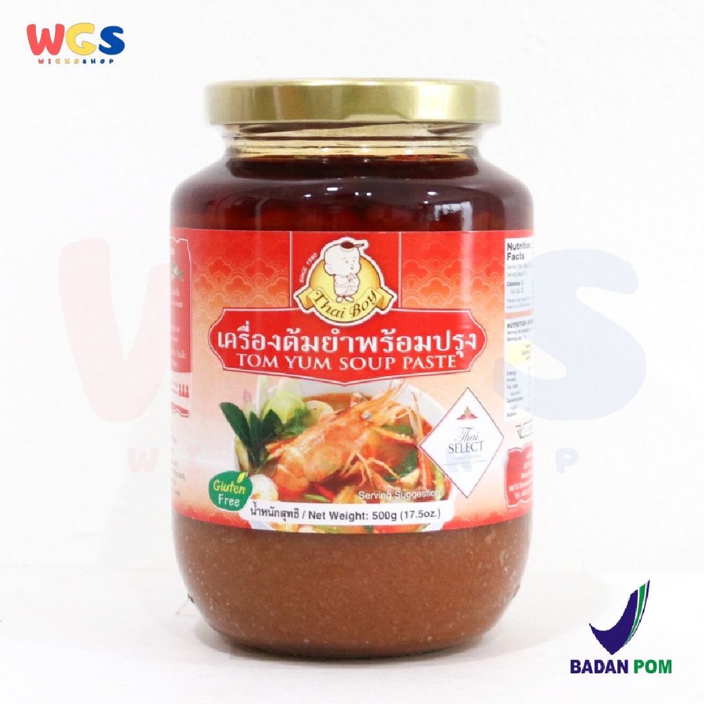 Jual Thai Boy Tom Yum Paste Soup Gluten Free 500 gr - Halal | Shopee ...